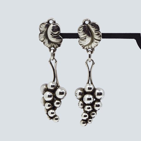 Georg Jensen; Pair of Moonlight Grapes earrings in sterling silver, no. 40