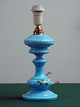 Turquoise 
opaline 
kerosene lamp. 
Later changed 
to electricity. 
Height 38 cm