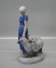 Bing and 
Grondahl B&G 
2010 
Shepherdess 
with sheep 
Design Axel 
Locher 26 cm 
Marked with the 
three ...