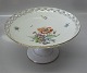 Bing and 
Grondahl Saxon 
Flower on white 
porcelain 166 
Bonbon bowl, 
lace border 22 
cm Marked with 
...