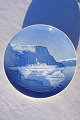 Bing & Grondahl 
porcelain, 
Christmas plate 
The royal ship 
at Greenland 
from 1953. 
Artist: Kjeld 
...