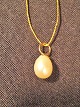 Pearl Pendant 8 
mm
 with 14k Gold
 Length 
including ax: 
1.5 cm