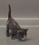 Bing and Grondahl Cat B&G 2516 Kitten standing - grey 13 cm RC# 516 Marked with the three Royal ...