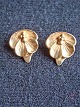 Earclips.
 Shaped like a 
leaf.
 Weight 2.3 
grams.
 14k Gold 585 
N.G.S.
  (Nordic Gold 
and ...