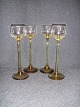 Four-piece 
hand-blown wine 
glass.
 Height: 15 
cm.
 price Dkr. 
400, -