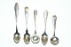 Salt Spoons in 
silver 
different 
patterns
 Georg Jensen, 
Cohr, Hans 
Hansen, Evald 
Nielsen, ...