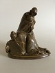 Royal Copenhagen Figur tidligt stentøjsmasse Døden tager nyfødt fra moderen