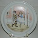 Tivoli plate 
from Royal 
Copenhagen with 
Harlequin and 
Columbine. 
Factory first 
production. In 
...