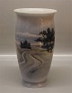 Bing and 
Grondahl B&G 
8685-450 Vase 
with landscape 
25 cm Signed AS 
Factory 1st. 
Marked with the 
...