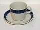 Rörstrand Blue 
Koka, coffee 
cup with 
matching 
saucer.
Diameter of 
the cup is 7.8 
...