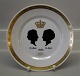 Royal 
Copenhagen 
Royalty Plate 
celebrating the 
birth days of 
Danish Queen 
Ingrid and her 
...