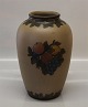 Danish Art 
Pottery 
Bornholm, Hjort 
Brown Vase 28 
cm Fruit 
decoration L. 
Hjort Bornholm, 
# 51