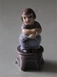 Dahl Jensen 
1093 Girl on 
stool (Georg 
Christensen) 
8.2 cm Marked 
with the Royal 
Crown and DJ 
...