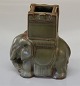 Bing & Grondahl 
Stoneware Green 
Glazed B&G 2128 
- 2125 Elephant 
with Howdah  9 
x 8 cm. In nice 
...