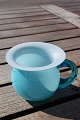 Swedish 
produced 
lightblue glass 
mug with handle
H 6.5cm - dia 
8cm