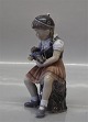 Dahl Jensen 
1295 Bente-the 
Little girl 
(DJ) 14.5 cm 
Marked with the 
Royal Crown and 
DJ ...