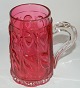 Bohemian glass 
mug in red 
glass from the 
late 19th 
century. Is in 
good condition 
with no damage 
...