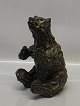 Exiciting 
Ceramic Bear 29 
cm High Bronzed 
glaze. Unmarked 
FOund in 
Denmark