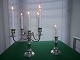 One pair of new 
silver plated 
five armed 
candlesticks, 
can also be 
used as a 
single pair. 
...