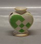 Aluminia Copenhagen Faience
Heart Vase Green 2231 Design Hans Henrik Hansen 1940