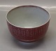 4128 Royal 
Copenhagen RC 
Bowl 8.5 x 13 
cm Thorkild 
Olsen Red glaze 
in relief   In 
mint and nice 
...