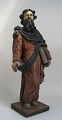 Wood sculpture, 
Moses with 
Moses book 
under his arm, 
17th century. 
Black, yellow 
and red ...