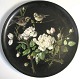 L. Hiorth dish, 
Bornholm, no. 
610. Hand 
painted with 
sparrows in a 
rose bush. 
Black ...