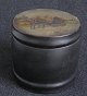 Russian&nbsp;laquer 
box&nbsp;19th 
century - 
presumably 
tobacco tin. 
Black-
lacquered, 
decorated ...