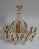 Bohemian 
liqueur set in 
crystal, 20th 
century - 
presumably from 
the 
1950s.
&nbsp;Consisting 
...
