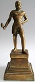 Bronze Sculpture, Thor with the hammer, on base, c. 1900. H .: 19 cm.