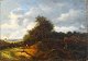 Unknown artist 
(19th century): 
Landscape with 
people. Oil on 
canvas. Signed: 
H. Bayer. 48 x 
65 ...
