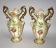 Pair of English 
vases, 19th 
century. 
England. 
Faience. 
Sticker from 
Devon. 
Decorated in 
transfer ...