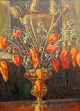 Clausade, 
Suzanne de 
(20th cent.) 
France: Still 
life with dried 
flowers. Oil on 
canvas. Signed 
...