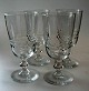4 glass with 
cuttings, 20th 
century - 
approx. 1920. 
Foot as Chr. 8 
glasses, high 
bowl with ...