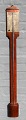 Danish 
barometer, 19th 
century. 
Mercurybar and 
alcohol 
thermometer. Of 
mahogany. H .: 
94 cm.