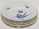 Royal Copenhagen Blue Flower Curved with gold edge, dinner plate.Decoration number ...