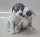 Royal 
Copenhagen dog 
statue 0260 RC 
Pair of Pointer 
puppies, Erik 
Nielsen 1900 15 
cm - Grey ...