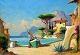 Giraldo, A 
(20th cent.): 
Italian coast 
party. Capri. 
Oil on canvas. 
Signed .: A. 
Giraldo. 45 x 
...
