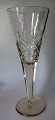 Cut crystal 
goblet glass, 
c. 1900. Round 
foot with 6 
sided stem with 
cuttings. 
Corpus with 
cross ...