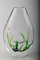 Kosta Boda 
glass vase by 
Vicke 
Lindstrand. 
Decorated with 
fish and 
aquatic plants. 
Elegant ...