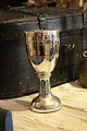 Old French cup 
in mercury 
silver on foot 
and with 
remnants of 
white pearl 
decoration on 
the ...
