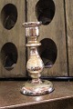 Candlestick in old mercury silver. Height: 16.5 cm.