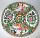 Canton side 
dish, Famille 
Rose, 19th 
century. ChIna. 
Polychrome 
decoration with 
people, birds, 
...