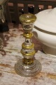 Old candlestick in mercury glass with fine, a little worn patina. Height: 21.5cm.