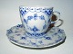 Royal 
Copenhagen BLue 
Fluted Full 
Lace, Coffee 
cup and saucer
Decoration 
number 1/1035
The ...