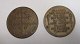 Couples copper 
coins France 
Aid 1945. With 
the text: Paris 
in Copenhagen 
9th Nov. 1945. 
On the ...