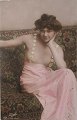 French erotic postcards 1910 - 1920. 13.5 x 8.5 cm. Signed .: Truut. Glossy and overbemalinger.
