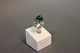 Silver Ring in 
sterling with a 
green cabochon 
cut agate 
designed by 
Bjørklund 
between 
1961-1971 ...