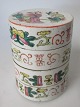Chinese antique 
porcelain 
fourlayer food 
container, 19th 
century. 
Famille rose. 
Decorated with 
...
