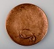 Tinos Bronze 
dish of massive 
patinated 
bronze cast 
with 
salamander. 
Stamped Tinos, 
genuine ...